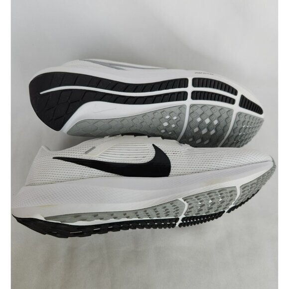 15 MEN'S NIKE AIR ZOOM PEGASUS 40 WHITE SILVER DV3853-102 RUNNING SNEAKERS - Picture 7 of 8